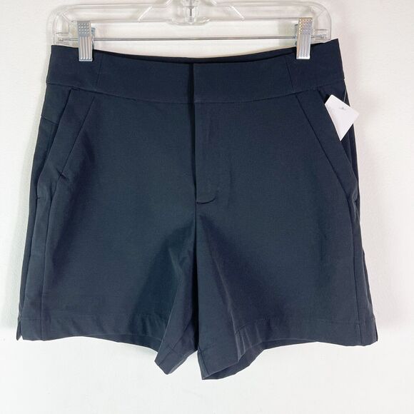 Zella NWT Women's Black Hook & Bar Closure Shorts Size 8 (275)